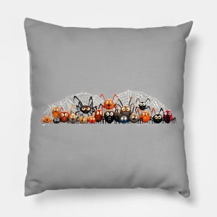 Spooky Halloween Spider Family Pillow