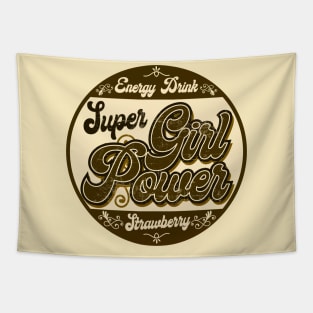 Girl Vintage Energy Drink Tapestry