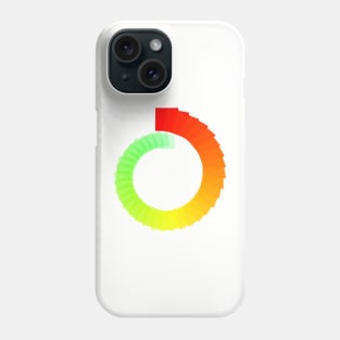 Infinity spiral red to green Phone Case