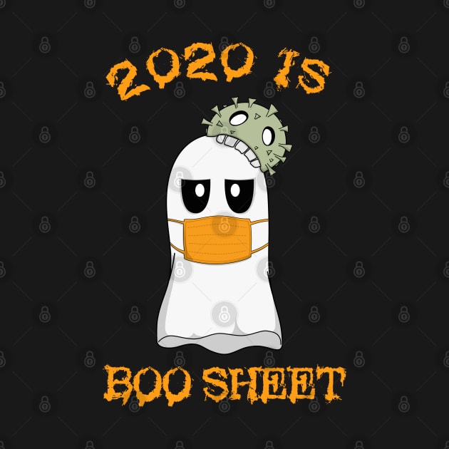 Halloween 2020 Funny Boo Sheet Ghost in Mask by MasliankaStepan