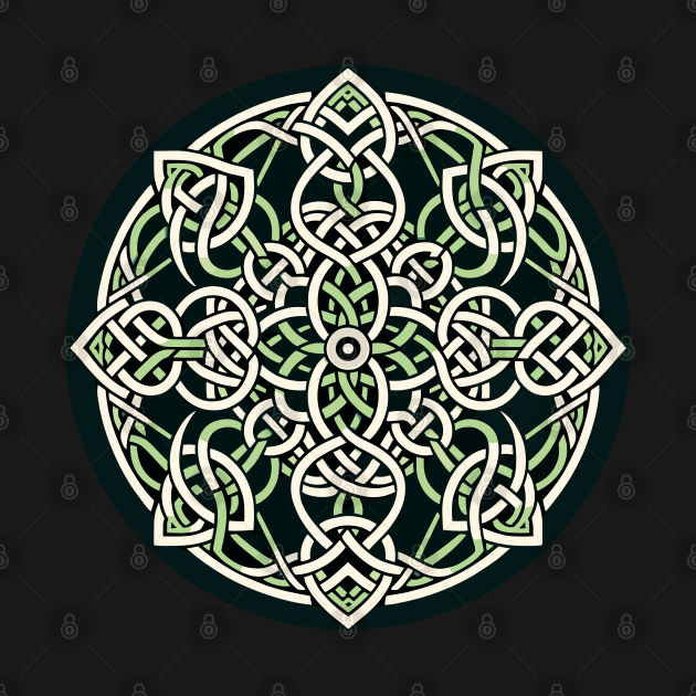 Eternal Celtic Knotwork Mandala Art 2 by AmandaOlsenDesigns