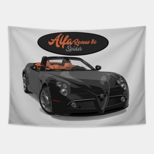 ALFA ROMEO 8C SPIDER Black Tapestry