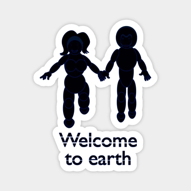 Welcome To Earth V6 Magnet by walil designer