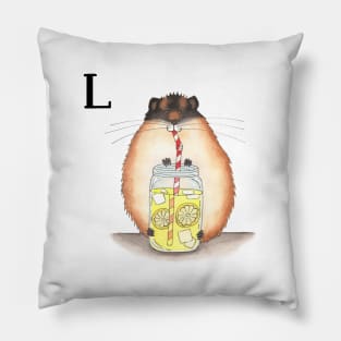 L is for Lemming Pillow