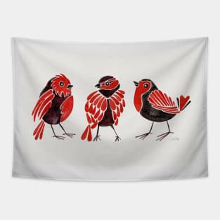 finches red Tapestry