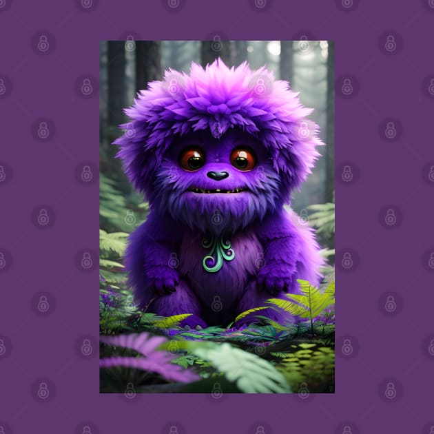 Cute Fluffy Monster 006 by PurplePeacock