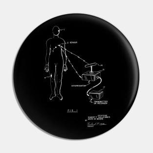 Bio-instrumentation Apparatus Vintage Patent Hand Drawing Pin