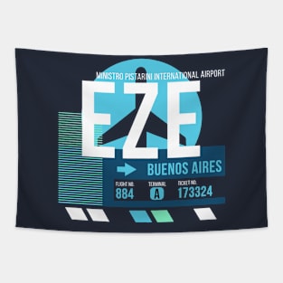 Buenos Aires (EZE) Airport // Sunset Baggage Tag Tapestry