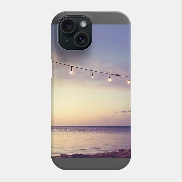 Sunset Over The Florida Keys Dock Phone Case by Rosemarie Guieb Designs