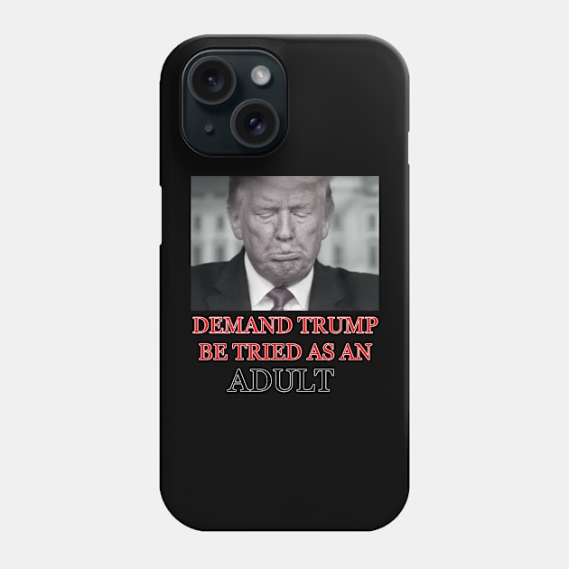 Demand Trump Be Tried As An Adult Phone Case by colormecolorado