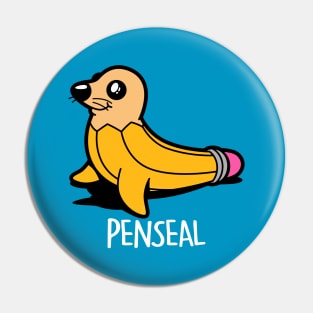 Funny Cute Sea Lion Kawaii Seal Original Cartoon Pun Gift For Kids Pin