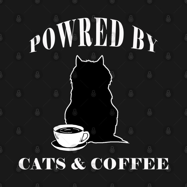 POWRED BY CATS AND COFFEE DESIGN by Yanzo