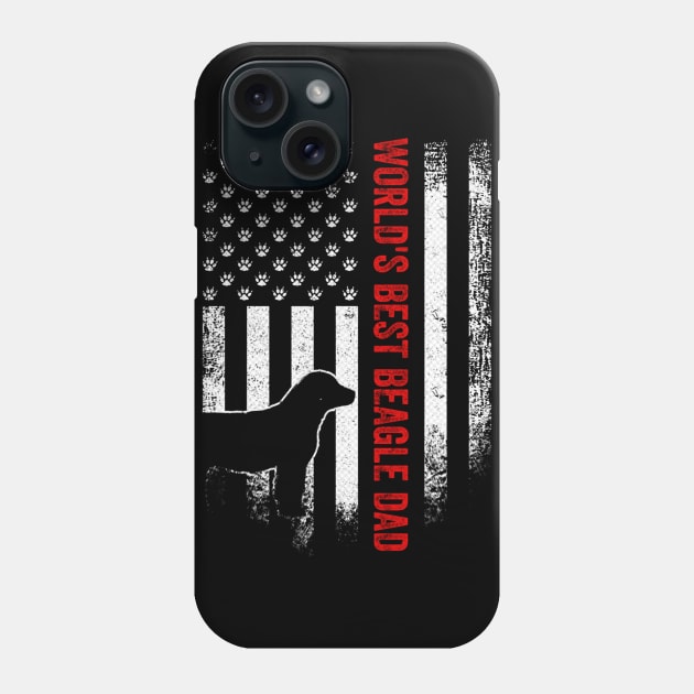 World's Best Beagle Dad Phone Case by Xamgi