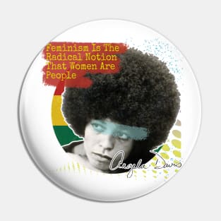 Women's rights. Angela Davis Feminism Pin