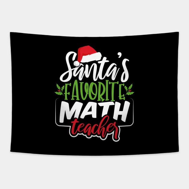 Santa's Favorite Math Teacher Tapestry by uncannysage