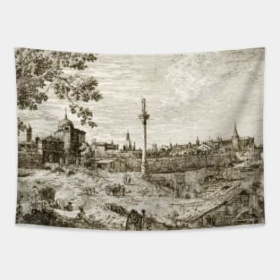 Imaginary View of Padua by Canaletto Tapestry