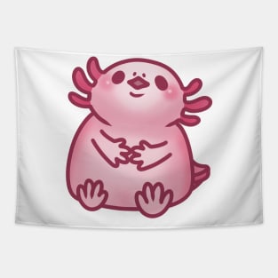 Cute Pink Axolotl Tapestry