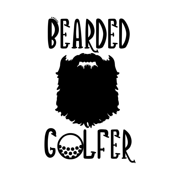 Funny Beard Golf Gifts for Golfers by TheOptimizedCreative