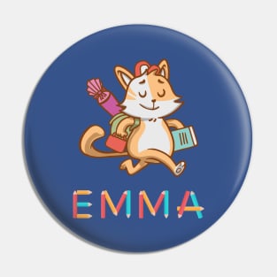 Einschulung Katze Emma Pin