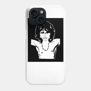 Jim Morrison The Doors singer fan art Phone Case