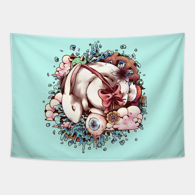 Hare Cycle Tapestry by MedussaSolar