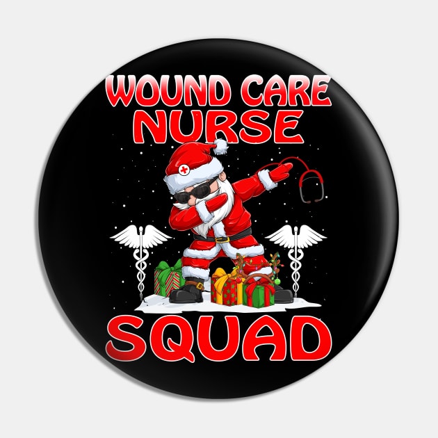 Christmas Wound Care Nurse Squad Reindeer Pajama Dabing Santa Pin by intelus