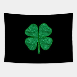 green st patricks day shamrock lucky clover Tapestry