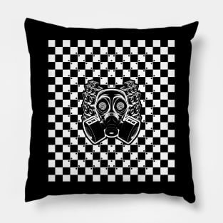 Gasmask DJ Freetekno Rave Teknival Pillow