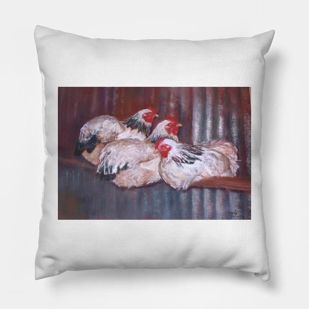 Girl's Night in - Throw Pillow Pillow by Lyndarob