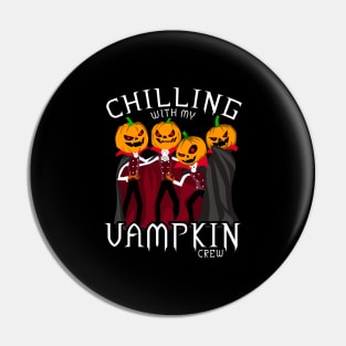 Vampire Costume Design for a Halloween Pumpkin Fan Pin