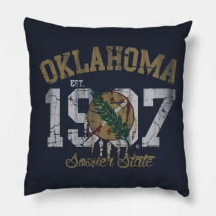 Vintage Oklahoma Sooner State Pillow