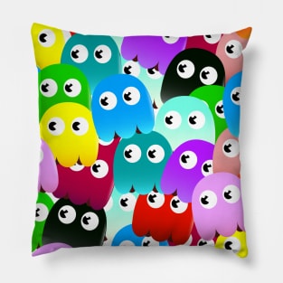 Multicoloured Ghosts Pillow