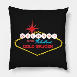 The Fabulous Gold Saucer Pillow