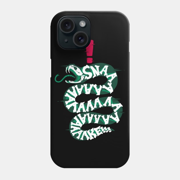 Snake? SNAAAAKE!!! Phone Case by TheTeenosaur