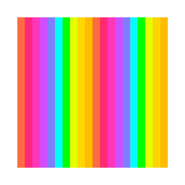 Rainbow Stripes by Kelly Louise Art
