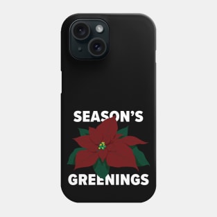 Poinsettia Greetings #1 Phone Case