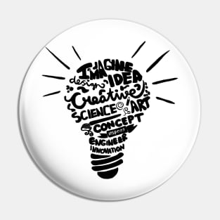 Makers Lightbulb - Black Pin