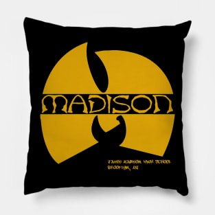 James Madison High School Brooklyn New York logo Pillow