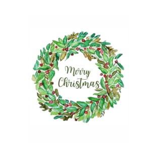 WL Merry Christmas Wreath T-Shirt