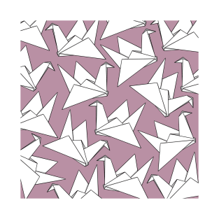 Origami Crane Pink T-Shirt