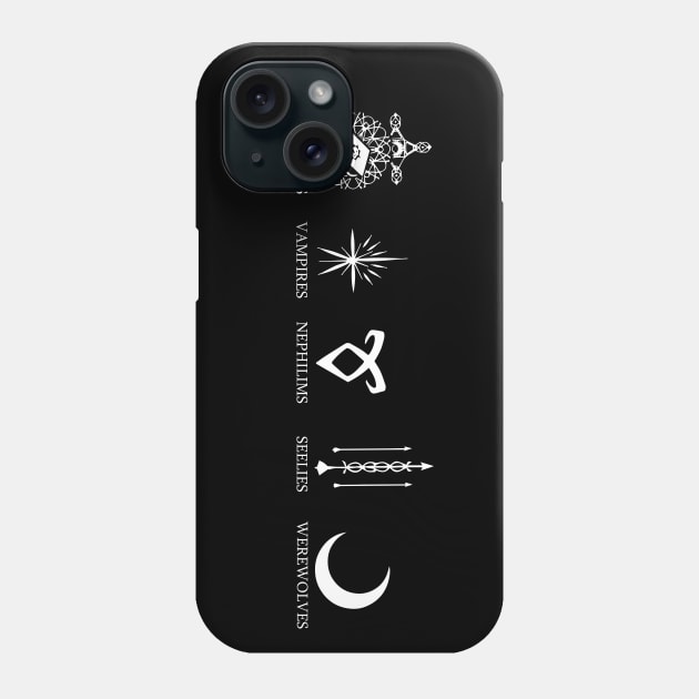 Shadow world race - Shadowhunters Phone Case by Ddalyrincon