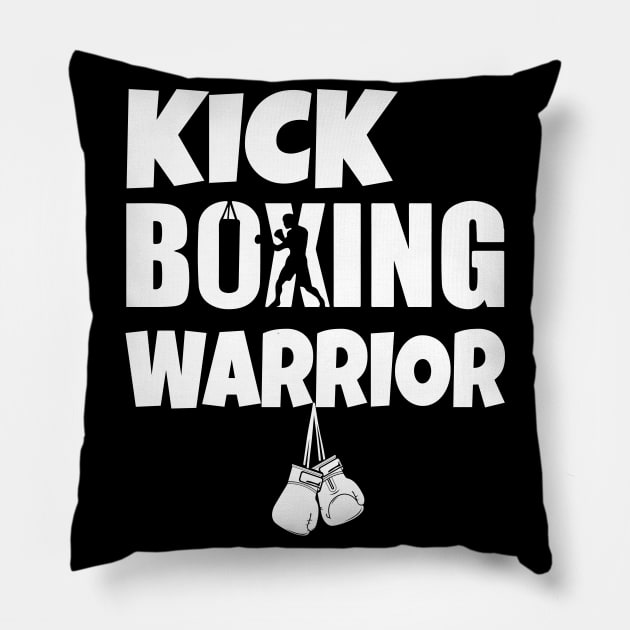 Kick boxing warrior Pillow by Work Memes