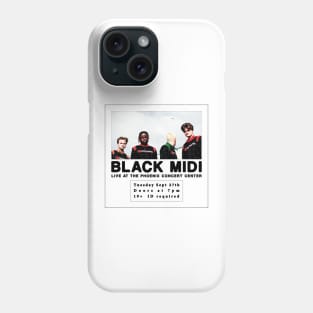 black midi concert poster Phone Case