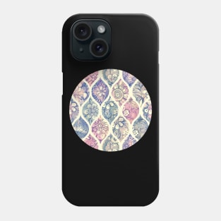 Patterned & Painted Floral Ogee in Vintage Tones Phone Case