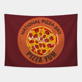 Pizza Day, Pizza is Love, National Pizza Day Tapestry