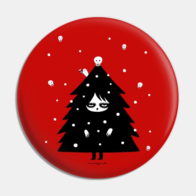 Christmas Tree Human Pin by MiznaWada
