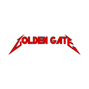 Golden Gate - Typography Art T-Shirt