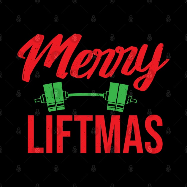 Merry Liftmas  Funny Weightlifting Christmas Gym Workout by TeeTeeUp