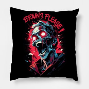 Brains Please Pillow