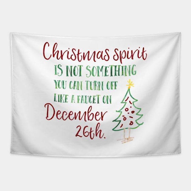 Christmas spirit is not something that you can turn off like a faucet on December 26th. Tapestry by Stars Hollow Mercantile